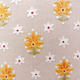 Gul Nilofer Aari Embroidered Cushion Cover - Cream