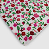 Marshmallow White Hand Embroidered Chainstitch Rug