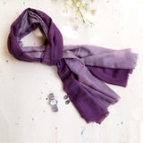 Violent Ombre Handwoven Pure Pashmina Stole