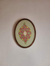 Sod Aari Embroidered Wall Hanging - Tea Green
