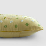 Gul Nilofer Aari Embroidered Cushion Cover - Beige