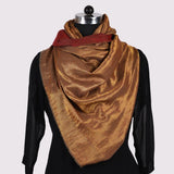 Shimmer Crimson Reversible Handwoven Pashmina Stole - Zaina by CtoK