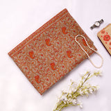 Paisley Jaal - Sozni Embroidered Handwoven Pashmina Shawl Natural