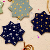 Assorted Christmassy Star Decorations in Pack of 6