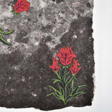 Tulip - Wool Hand Felted Ari Embroidered Kashmir Namda Rug - Zaina by CtoK
